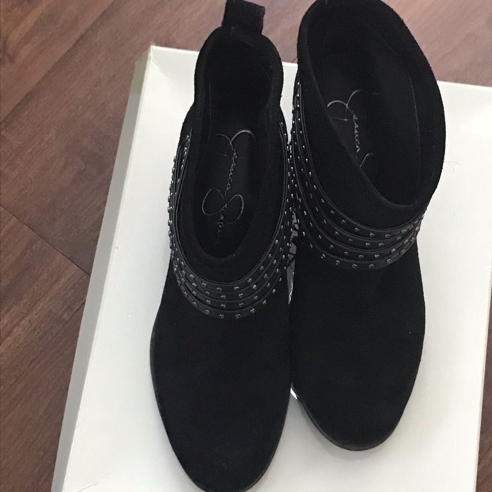 Jessica Simpson black booties